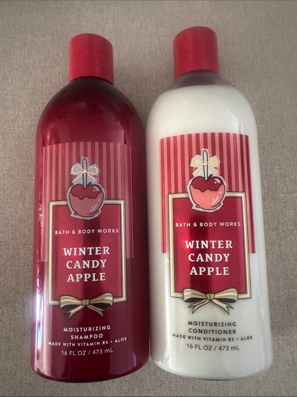 NEW Bath & Body Works Winter Candy Apple Shampoo & Conditioner